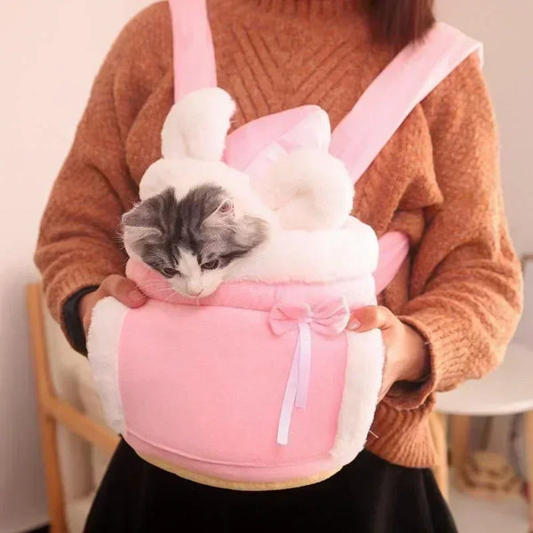 Cozy Cotton Cat Backpack