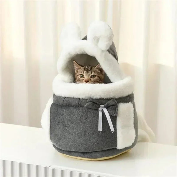 Cozy Cotton Cat Backpack